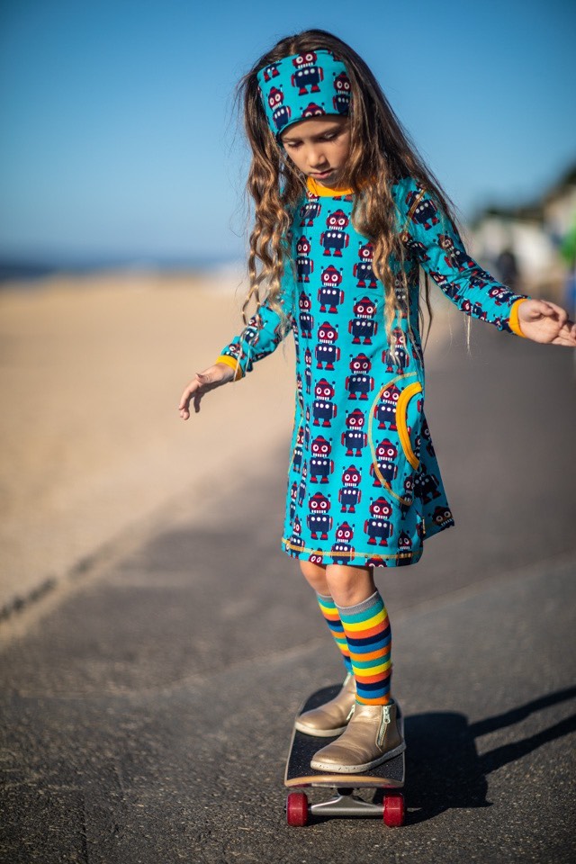 Polly & Andy knee high rainbow bamboo socks