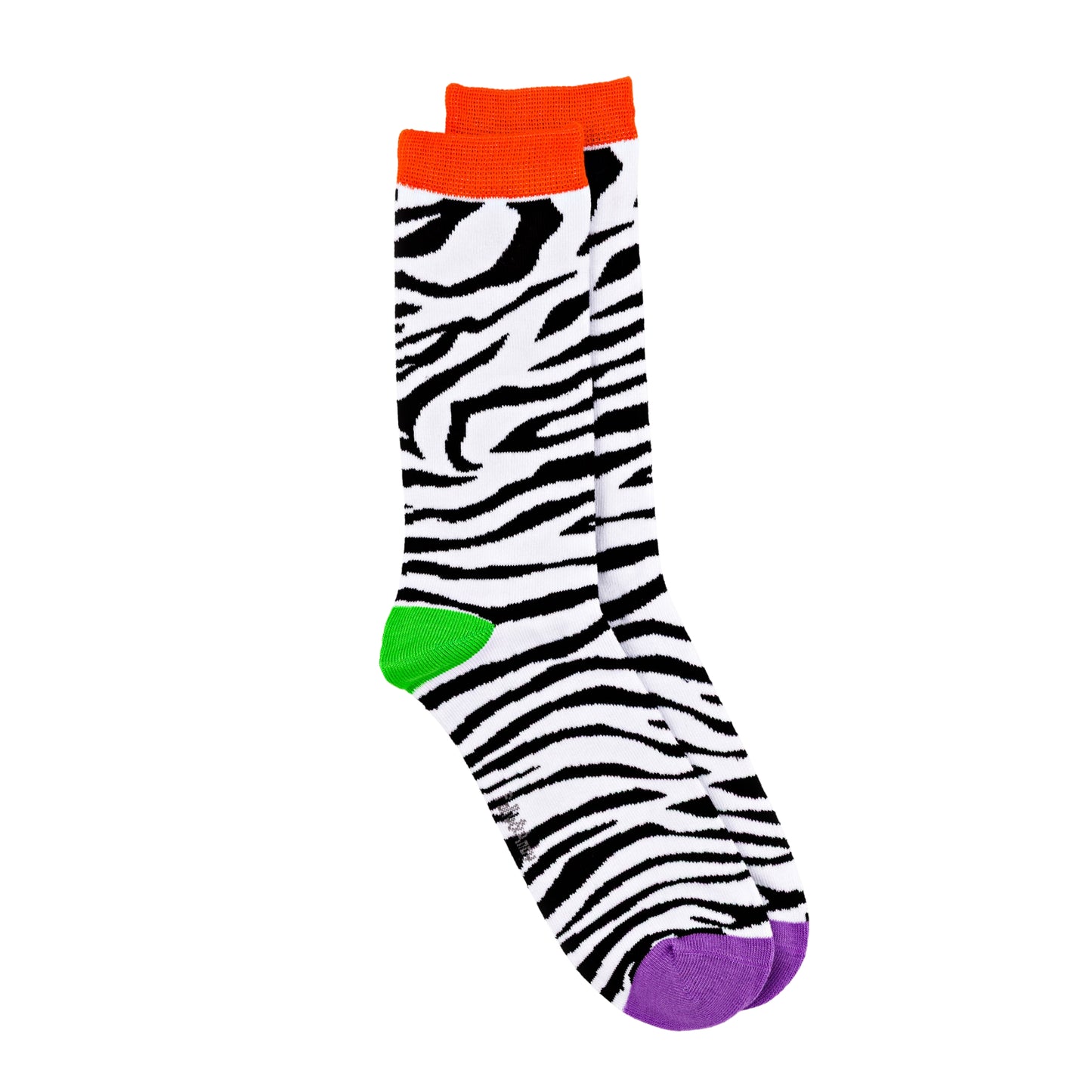 Zebra Stripe Bamboo Sock (seamless toe)