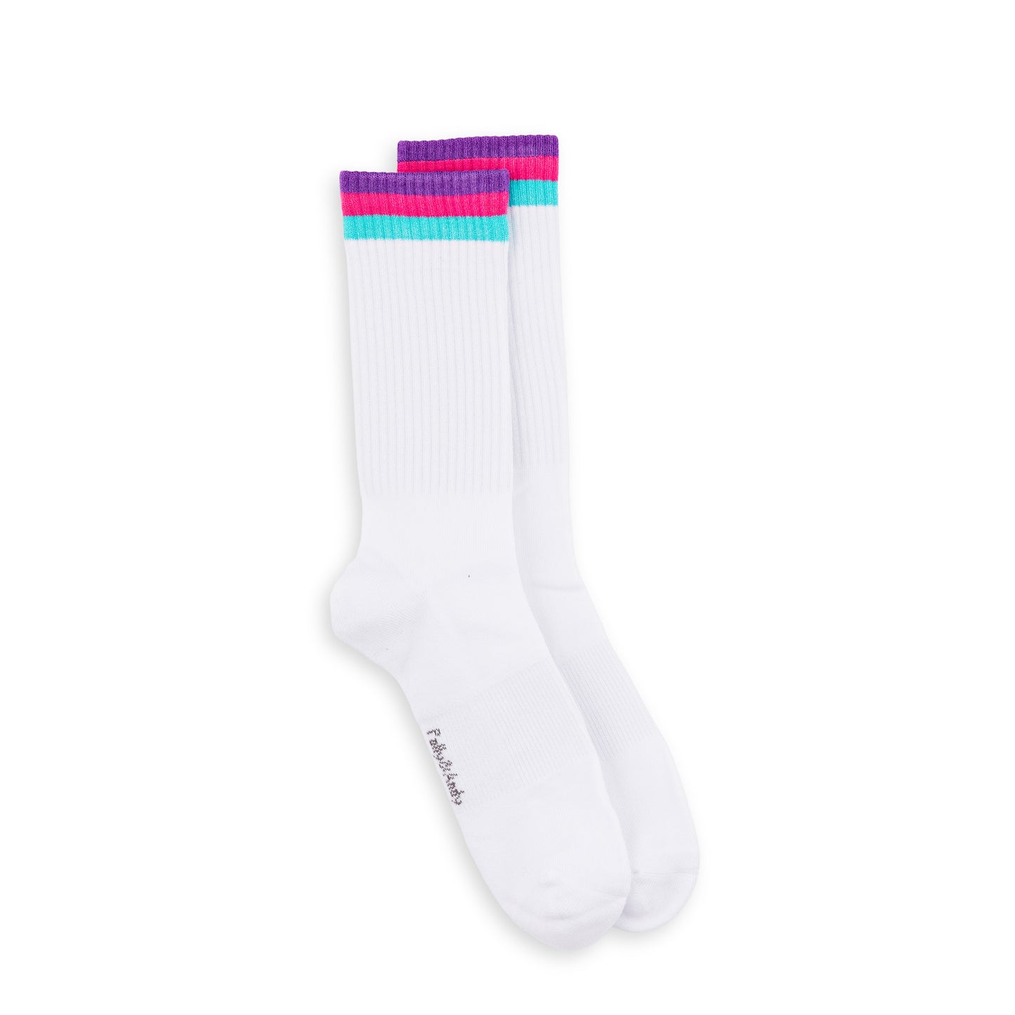 White & Pink Bamboo Hiking Socks (seamless toe)