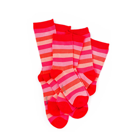 Soft Top - Bamboo Sunset Stripe Seamless Sock