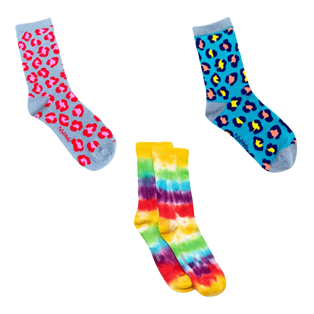 Gift Box - Set of 3 Bamboo Socks (Adult UK 6 - 9)