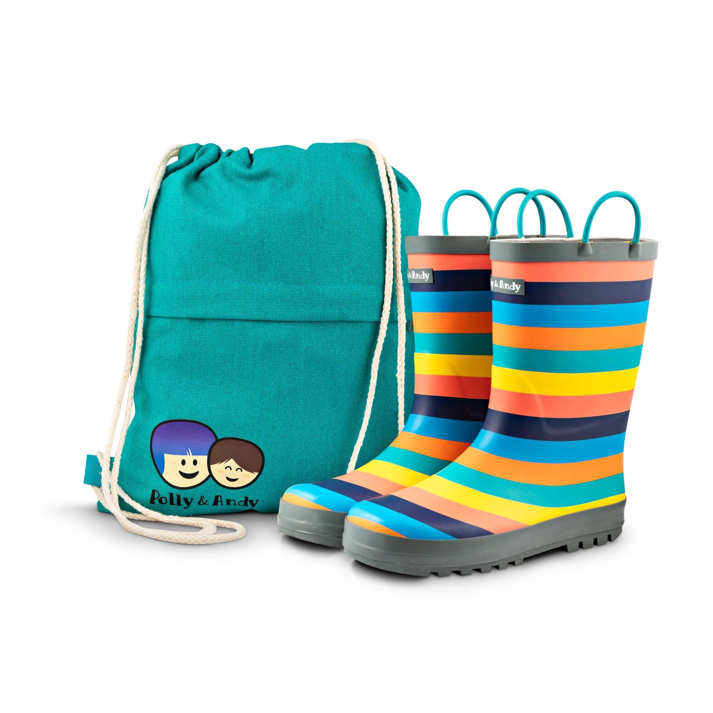 APRIL LAUNCH OFFER! Order your Sustainable Rainboots which Includes FREE shipping AND a free pair of rainbow knee high bamboo socks