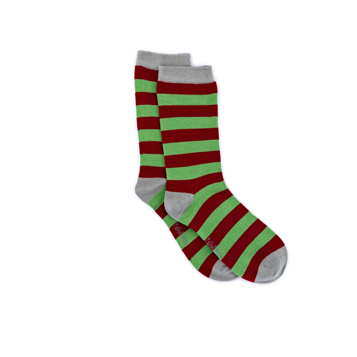 Soft Top - Bamboo Green & Wine Stripe Seamless Sock