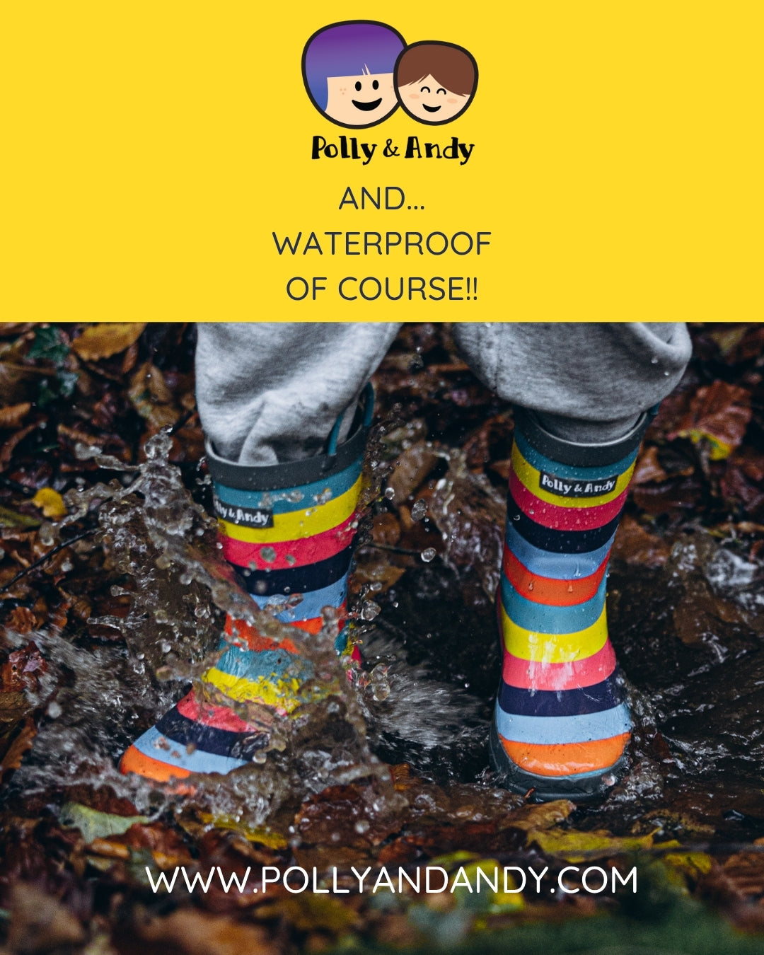 Sustainable Rainboots which Includes a FREE canvas carry bag - 60% off with code SIXTY