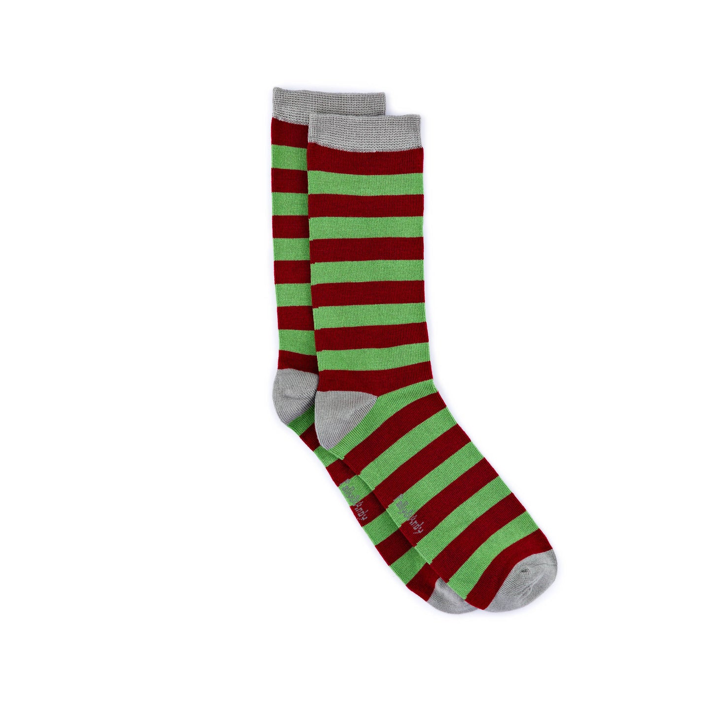 Soft Top - Bamboo Green & Wine Stripe Seamless Sock