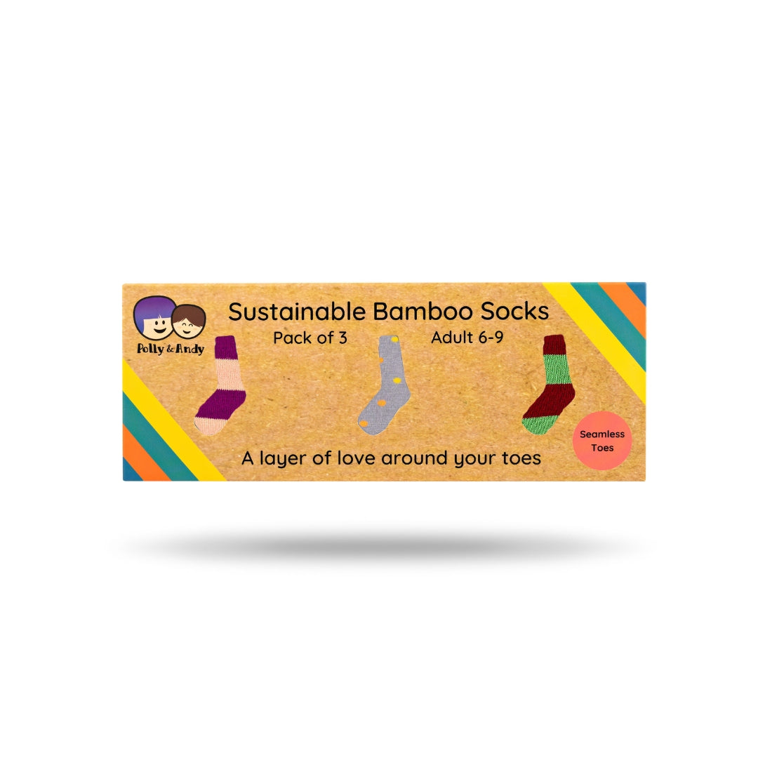 Build A Bamboo Sock Box - Soft Top Adult UK 6-9