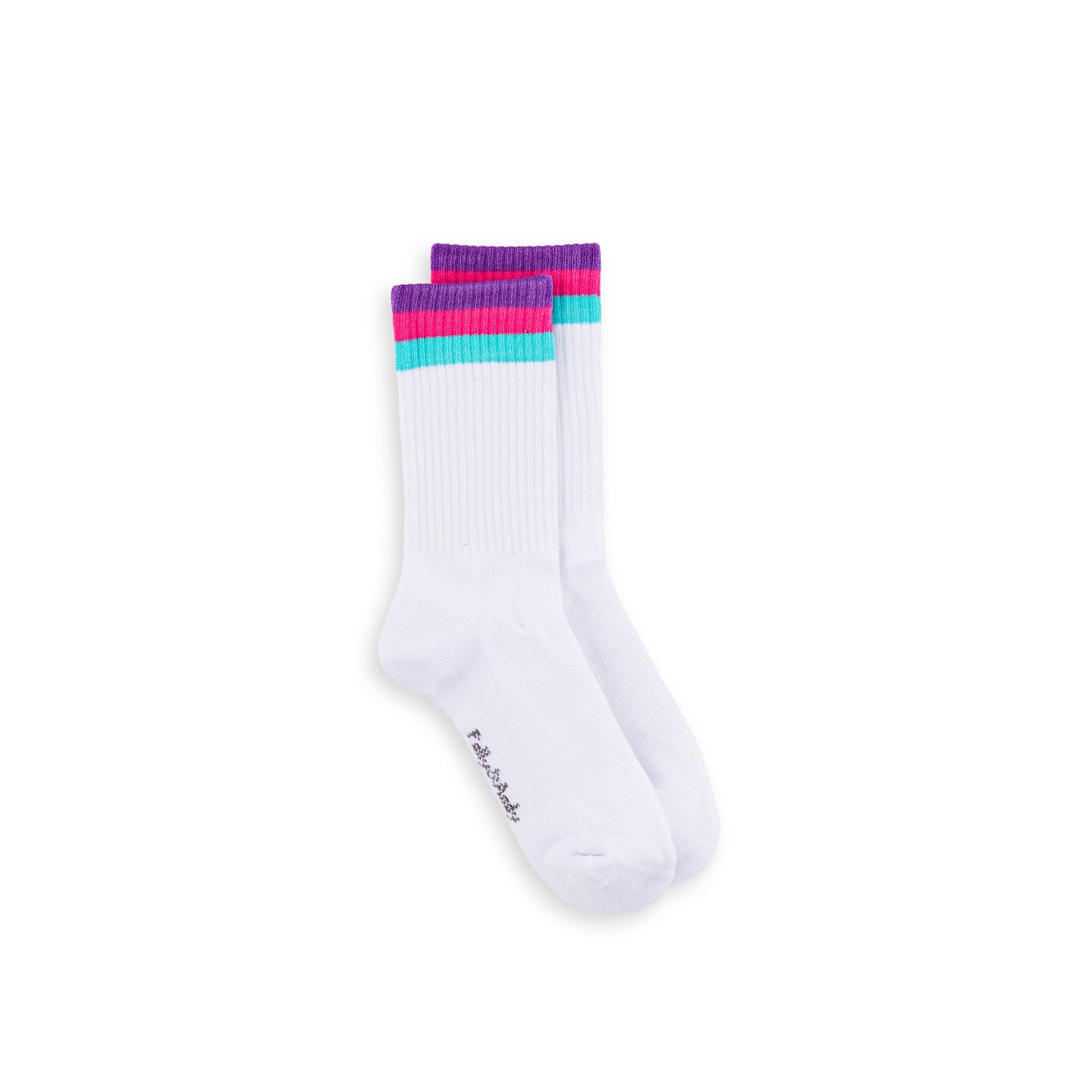 White & Pink Bamboo Hiking Socks (seamless toe)