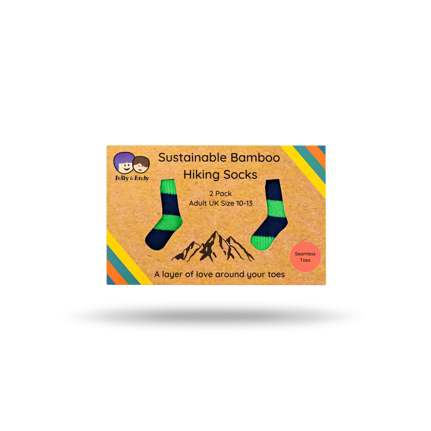 Hiking Bamboo Sock Gift Box - Set of 2 (Adult UK Size 10-13 / EU 44-47)