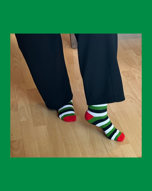 Palestinian Stripe Seamless Bamboo Socks