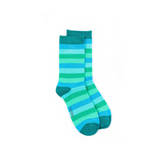 Soft Top - Bamboo Ocean Stripe Seamless Sock