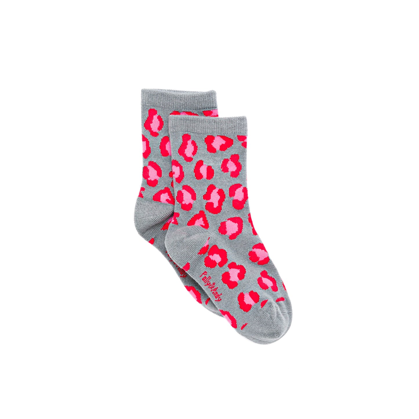 Pink & Red Leopard Bamboo Sock (seamless toe)