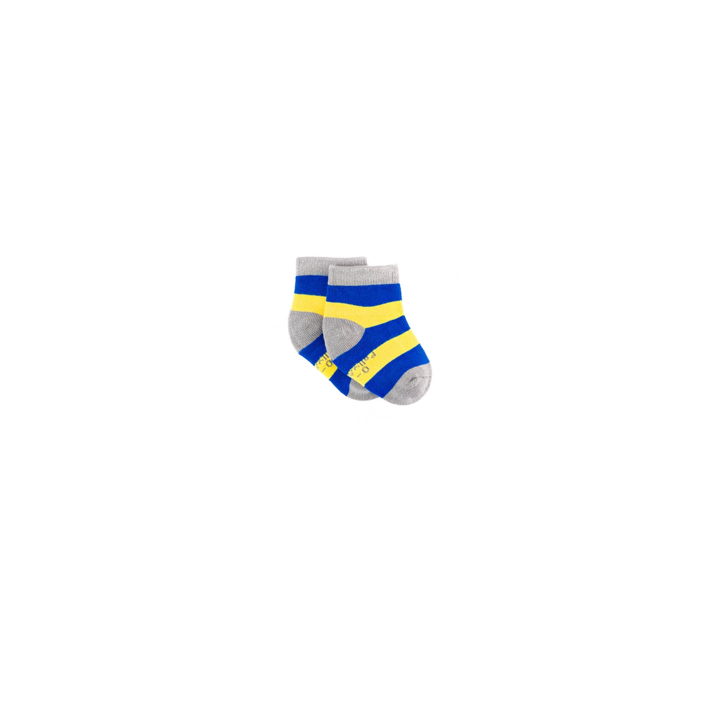 Blue & Yellow Stripe Bamboo Sock (seamless toe)