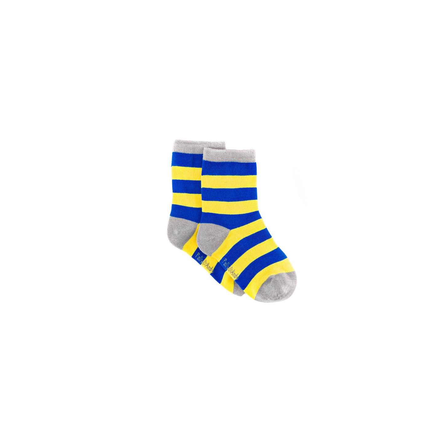 Blue & Yellow Stripe Bamboo Sock (seamless toe)