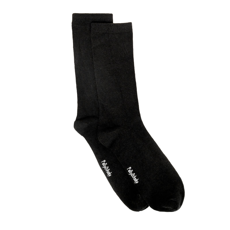 Back to School Black Bamboo Sock (seamless toe)