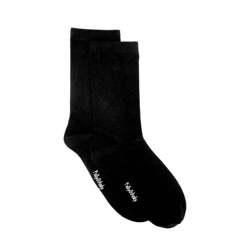 Back to School Black Bamboo Sock (seamless toe)