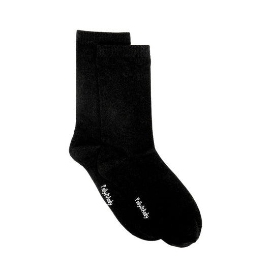 Soft Top - Bamboo Black Seamless Sock