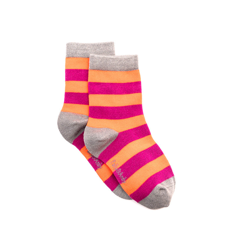 Pink & Purple Bamboo Sock (seamless toe)