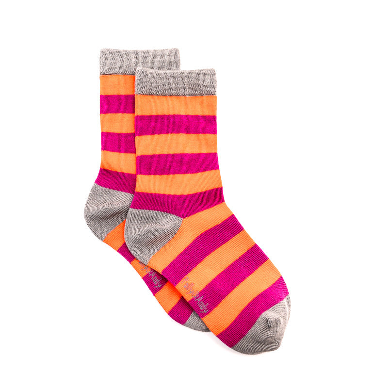Pink & Purple Bamboo Sock (seamless toe)