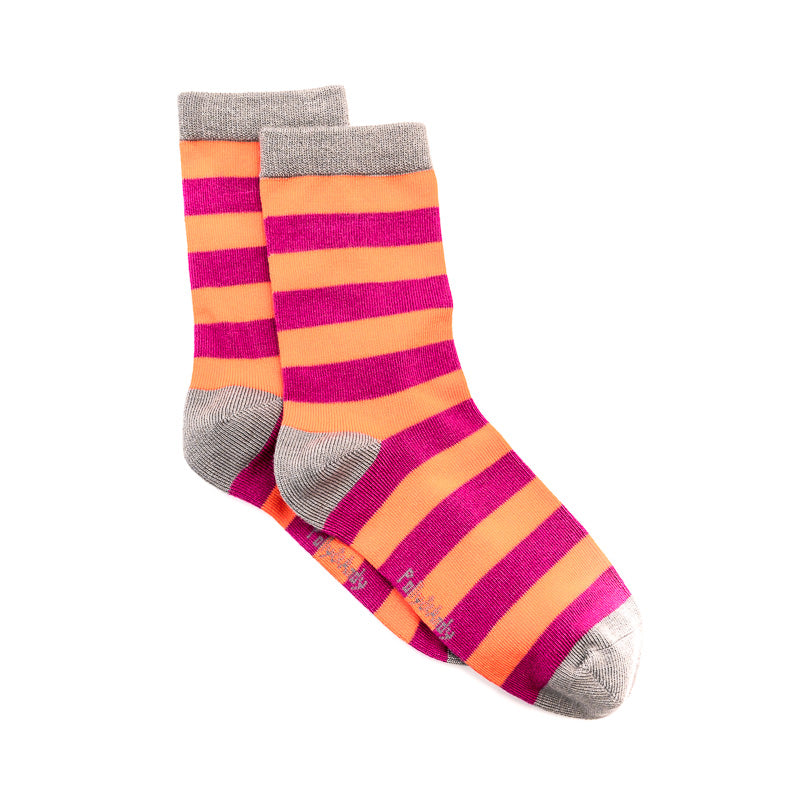 Pink & Purple Bamboo Sock (seamless toe)