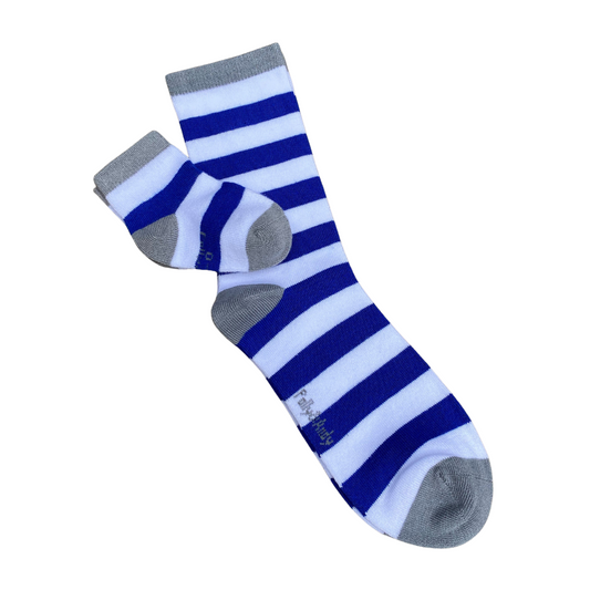 Leinster Stripe Bamboo Sock (seamless toe)
