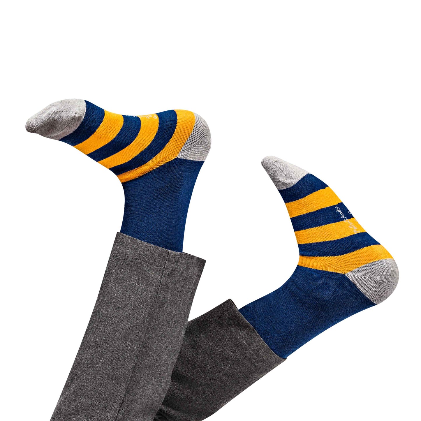 Back to School Sneaky Navy Bamboo Socks (seamless toe)