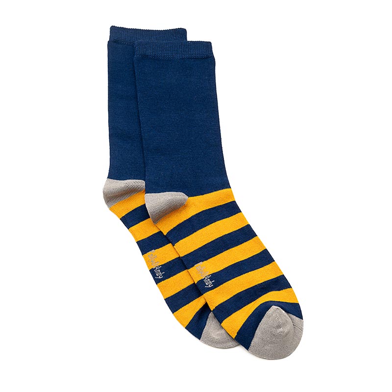 Soft Top - Bamboo Navy Sneaky Seamless Sock