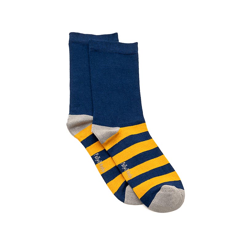 Back to School Sneaky Navy Bamboo Socks (seamless toe)