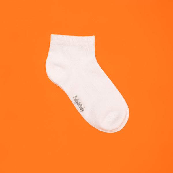 White Bamboo Ankle Sock (seamless toe)