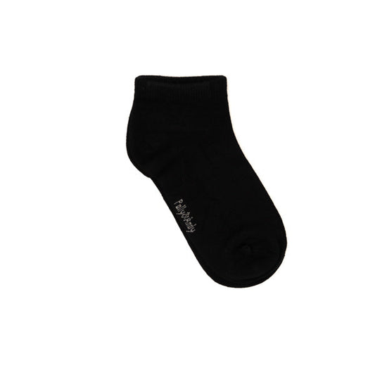 Black Bamboo Ankle Sock (seamless toe)